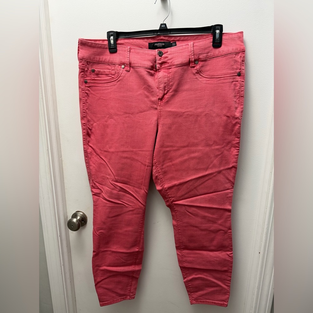 Torrid Coral Skinny Jeans